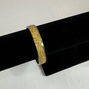 Gold Glitter Bangle Bracelet
